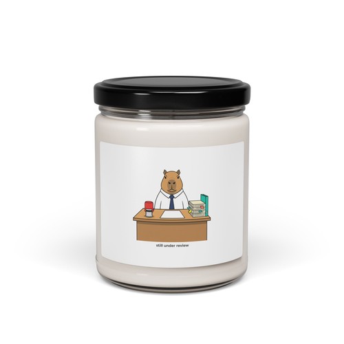 Meh clock scented soy candle - clock,