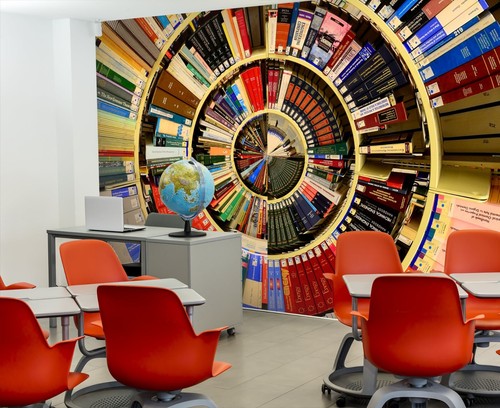Clock bookshelf 8411 - bookshelf,