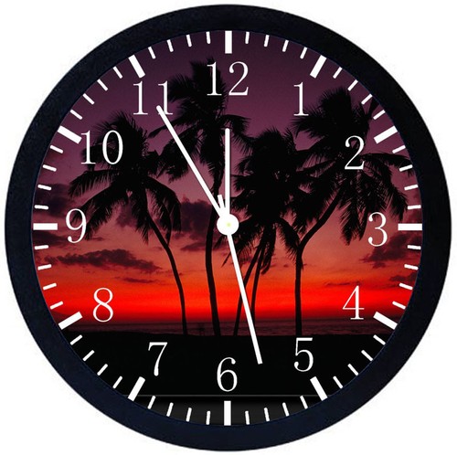 Palm tree sunset black - palm,